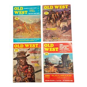 Old West Magazine Lot Of 4 Spring Summer Fall Winter 1975 Editions Western